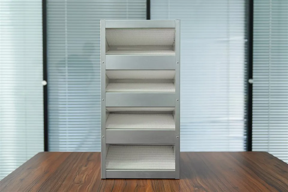 Déantúsóir W cineál-éifeachtúlacht ard-ard-éifeachtúlacht scagaire fráma galbhánaithe fráma cruach dhosmálta comhcheangailte scagaire aeir ard-éifeachtúlachta